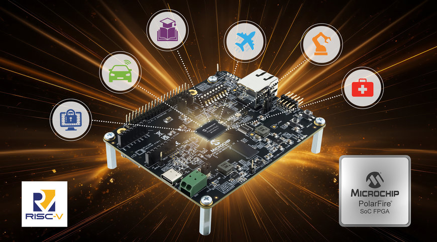 Le kit d’évalution SoC PolarFire® Discoveryde Microchip offre un accès plus simple et moins onéreuxà la conception autour des RISC-V® et FPGA pour tous